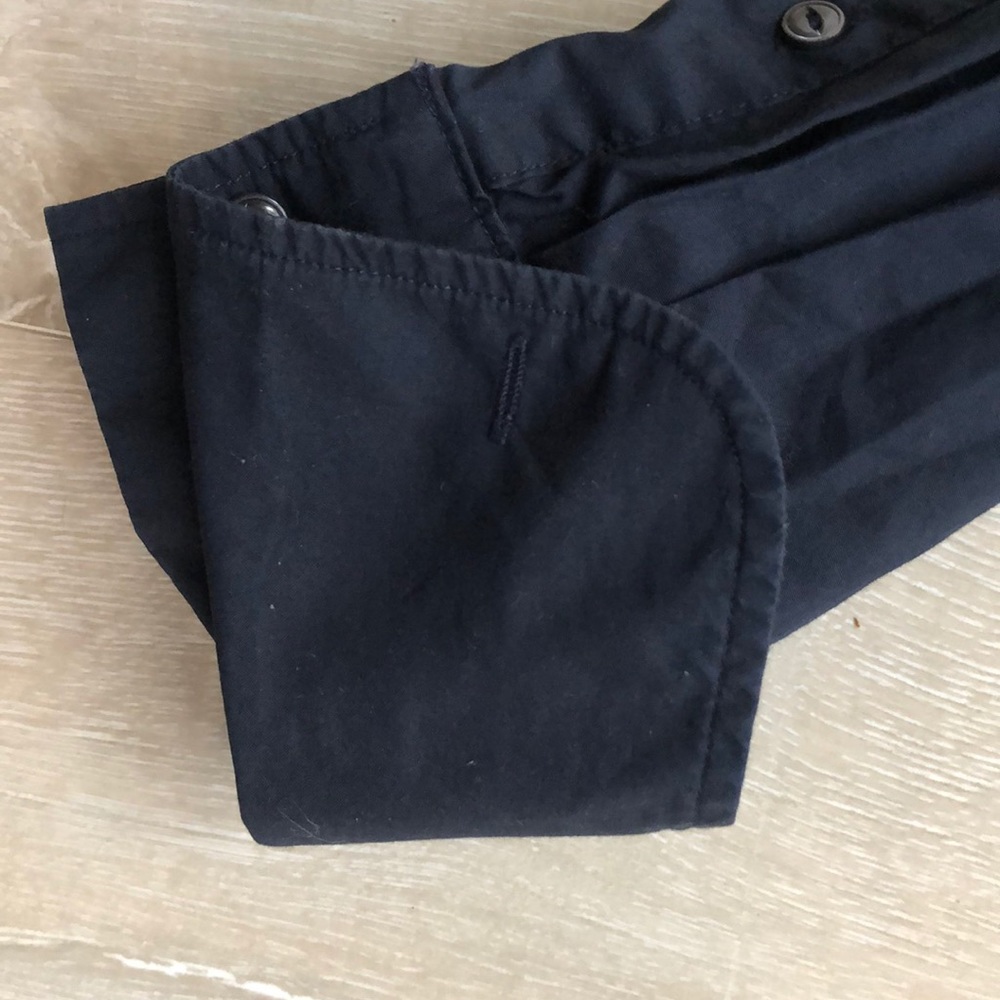 Gap Classic Dark Navy Button Down Cotton Shirt - image 7